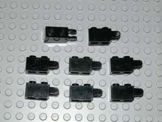 LEGO 8x Black Hinge Brick 1x4 2 Finger 10019 7283 7787  