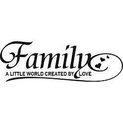 Family A Little World Created by Love Vinyl Wall Art   