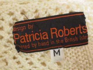 Vintage Patricia Roberts Cream Cotton English Handknit  