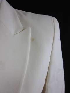 EMPORIO ARMANI Ivory Blazer Skirt Suit Sz 38  