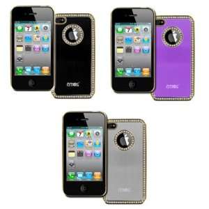  EMPIRE Apple iPhone 4 / 4S 3 Pack of Luxury Rhinestone 