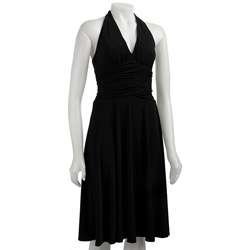 Jones New York Womens Black Halter Dress  