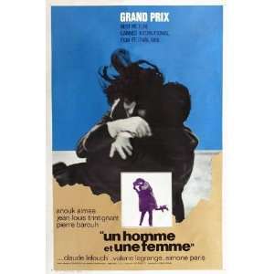 Man and a Woman Movie Poster (27 x 40 Inches   69cm x 102cm) (1966 