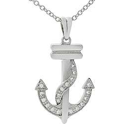 Sterling Silver Anchor Necklace  