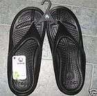 CROCS ATHENS Sandals Mens 7 ~ Womens 9 Black NWT NEW