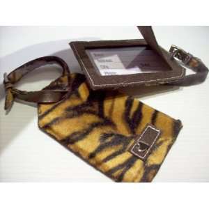  Tiger Luggage Tags Set of Two 