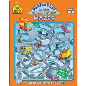  12 Pack SCHOOL ZONE PUBLISHING PUZZLE PLAY MAZES SOFTWARE 