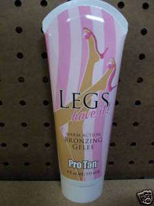 NEW PRO TAN LEGS HAVE IT WARM BRONZER TANNING LOTION  