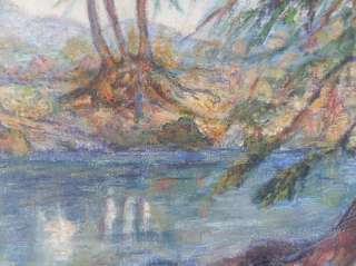 Lola Pace Mueller (1889 1949) Original Frio River Texas Oil Painting 
