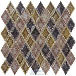  Bergammo   diamond crackle glass bella alfeo mosaic tile 