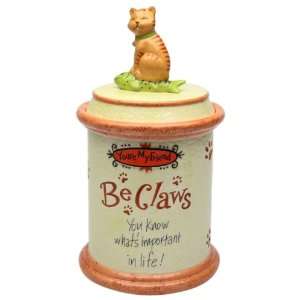 Appletree Design Be Claws Youre My Friend Cookie Jar, 11 7/8 Inch 