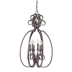   Collection 6 Light 36 Forged Metal Foyer 22036 FM