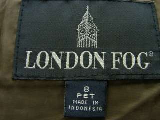   coat overcoat London Fog dark brown PL 8P insulated vintage  
