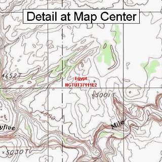  USGS Topographic Quadrangle Map   Egypt, Utah (Folded 