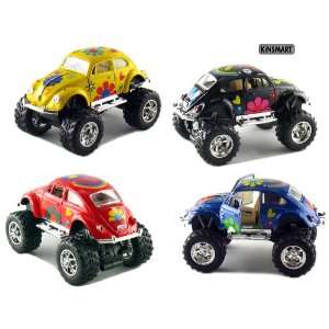   Beetle Monster Wheel with Flowers (Black, Blue, Red and Yellow) Toys