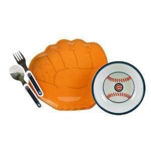  CHICAGO CUBS ABC Four Piece MLB Plate Set Sports 