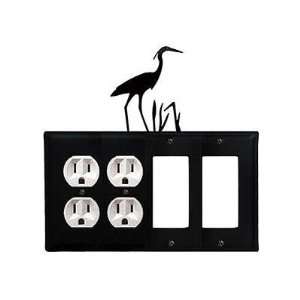  Loon   Double Outlet, Double GFI Electric Cover 