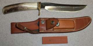 Collectible Randall Made Antler Stag Handle Belt Knife  