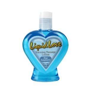  Liquid Love Warming Massage Oil 4oz Cool Blue Raspberry 