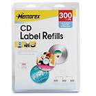 Memorex Aprx 100 Pack White Matte CD & DVD Label Refills