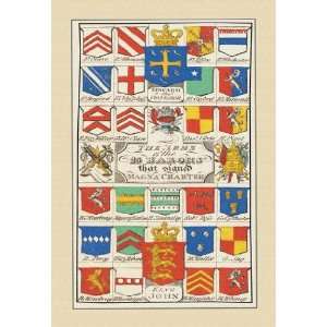   The Arms of the Magna Charter Barons 24x36 Giclee