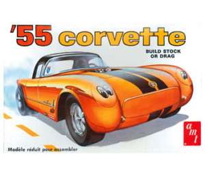 AMT 1955 55 Corvette Plastic Model Kit 125 Scale Car 858388011879 