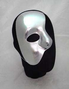 Silver Half Face Phanto Fancy Dress Masquerade Mask New  