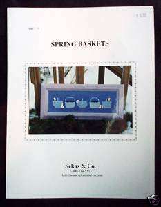 Sekas & Co Cross Stitch Chart   Spring Baskets  