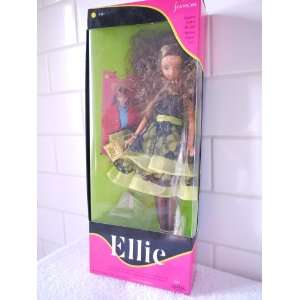   Ellie in Yellow with Black Lace Party Dress (1991) Toys & Games
