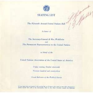  Yakov Malik Soviet Ambassador Authentic Autographed UN 