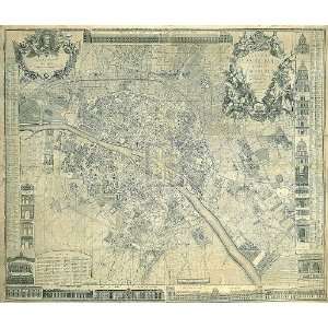 Zhang   Nouveau Plan De Paris 1728 Gouttelette 