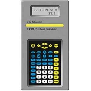  TI 10 Overhead Calculator Electronics