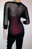 ARDEN B $72 BLACK 3/4 SLEEVE TUNIC TOP NEW WITH TAG XS  