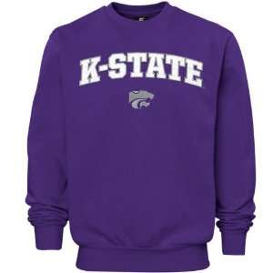  Kansas State Wildcats Purple Arch Logo Classic Fleece 