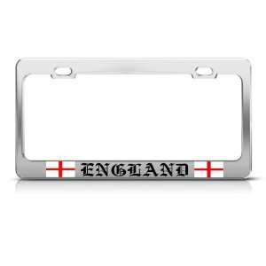 St. GeorgeS Cross England Flag Country Metal license plate frame Tag 
