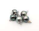 WHOLESALE 5 PIECES GENUINE TAHITIAN CULTURED PEARL CLASPS #TC16  