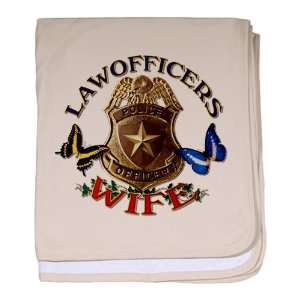  Baby Blanket Petal Pink Law Officers Police Officers Wife 