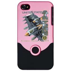  iPhone 4 or 4S Slider Case Pink United States Air Force 
