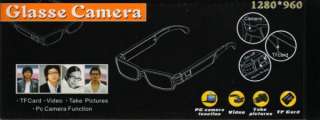 Fashion HD True 720P Glasses Spy Camcorder Hidden Camera DVR Mini DV 