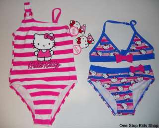 HELLO KITTY Girls 4 5 6 6X 7 8 10 12 Bikini SWIMSUIT Bathing Suit 