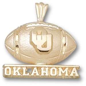University of Oklahoma New OU & Oklahoma Football Pendant (14kt 
