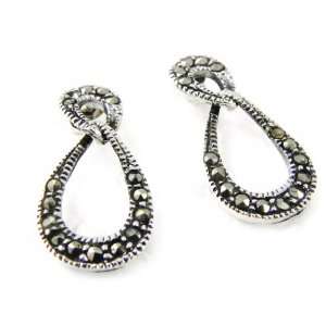  Earrings silver Elisabeth marcasite. Jewelry
