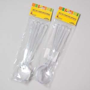  Plastic Serving Spoons/Forks Case Pack 72 