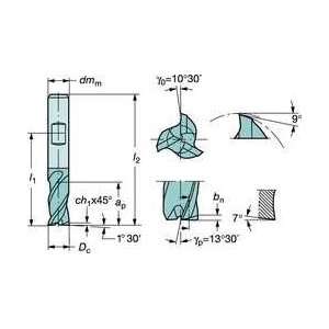 End Mill,gc1610,pvd,0.472 In Dia,3.268 L   SANDVIK COROMANT  