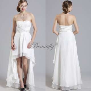   Style Beads Chiffon Evening Gown Bridesmaids Bridal Formal Gown Dress