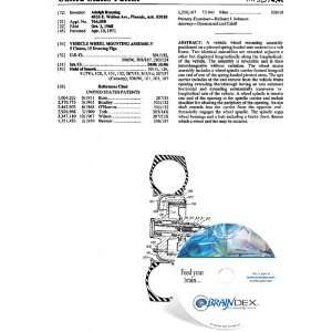    NEW Patent CD for VEHICLE WHEEL MOUNTING ASSEMBLY 