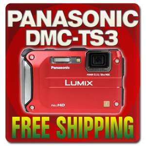 Panasonic Lumix DMC TS3 Digital Camera (Red) 885170031548  