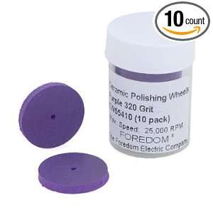 10 Pack Violet Ceramic Polishing Wheels Medium 320 Grit  