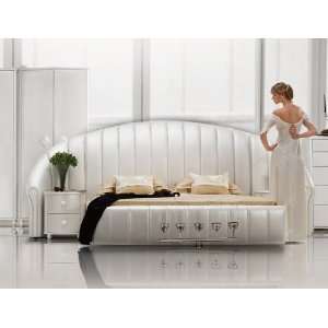  Sea Shell   Tufted Leatherette Bed