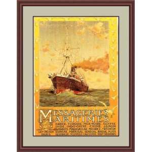  Cie Des Messageries Maritimes by Anonymous   Framed 